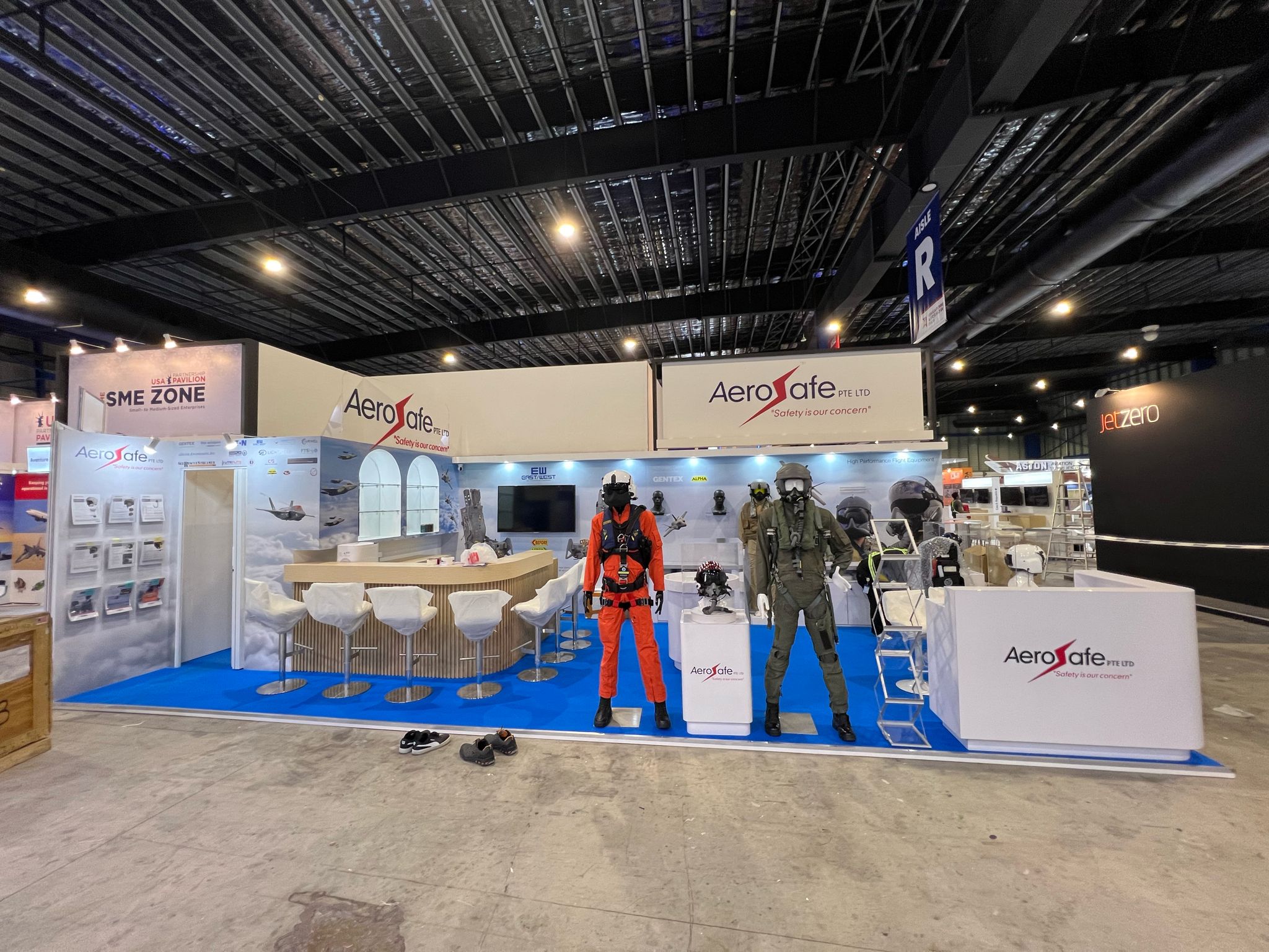 Completed Aerosafe booth