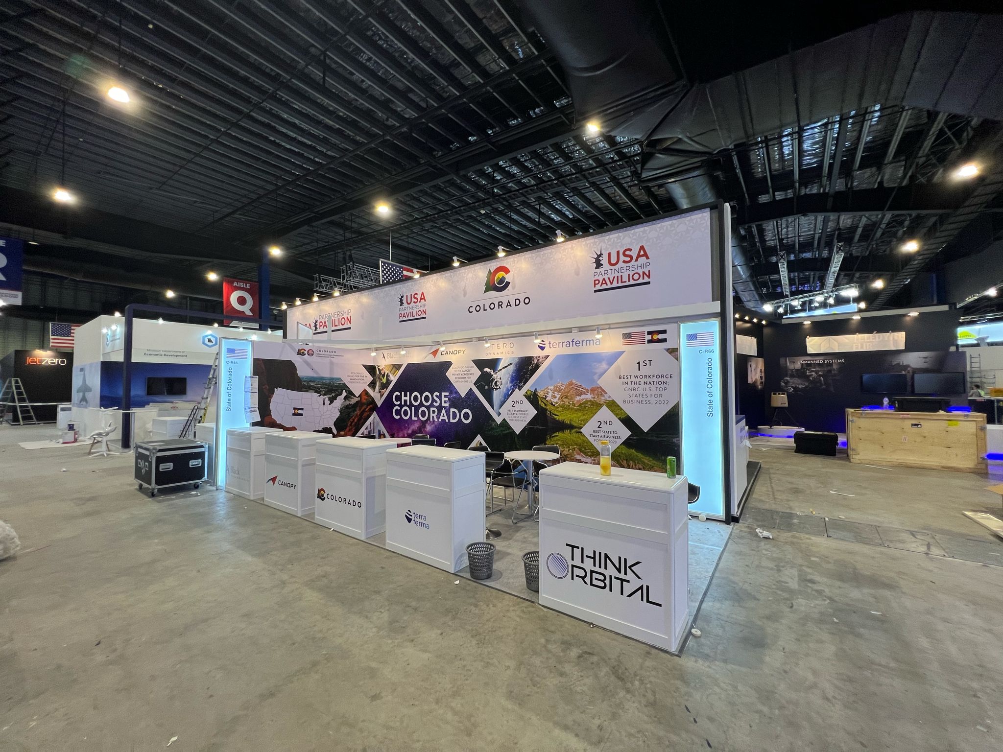 Completed exhibition environment